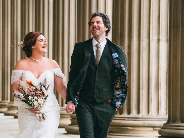 st george's hall liverpool wedding couple by adam edwards wedding photographer