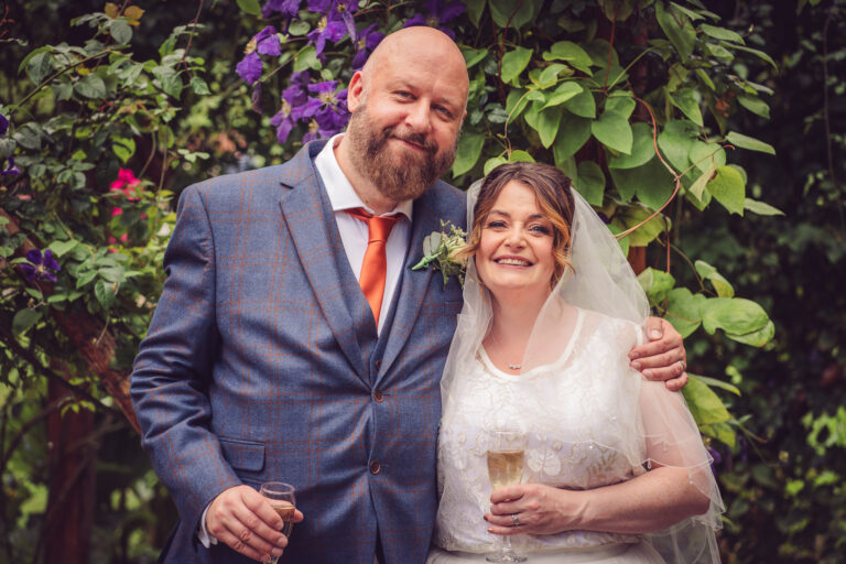 Newlyweds at Elizabeth Gaskell's House by Northwest Wedding Photographer Adam Edwards