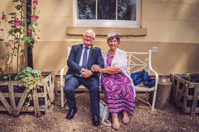 Wedding guests at Elizabeth Gaskell's House in Manchester by photographer Adam Edwards